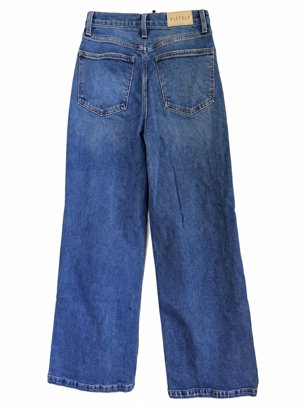 pistola Wide Leg Jeans in Blue Denim